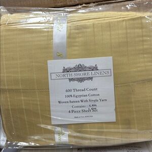 North Shore Linens Yellow Egyptian Cotton Sheet Set